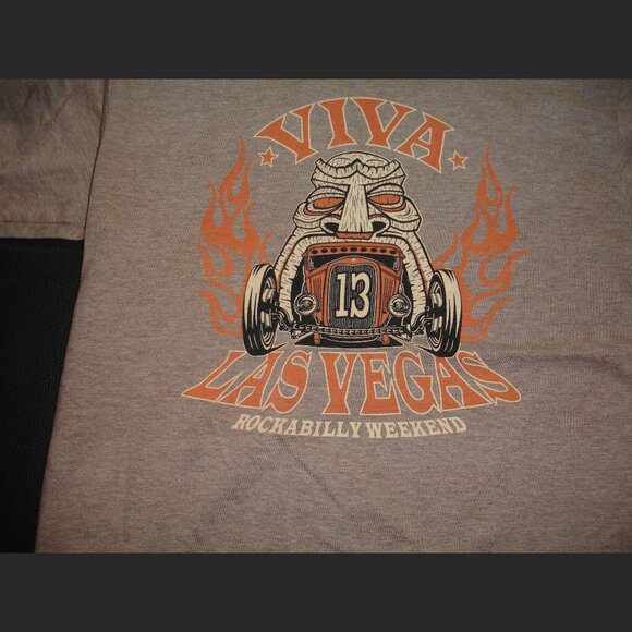 Rockabilly weekend Viva Las Vegas Ringer Tshirt - Picture 2 of 3
